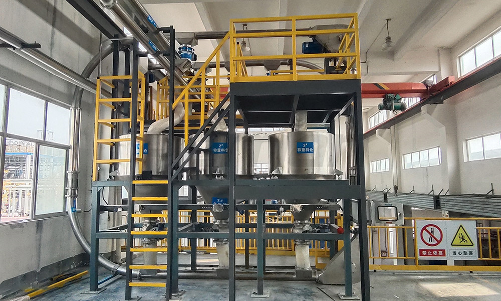 某公司拆包輸送項目現場